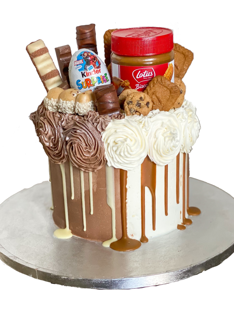 Biscoff Kinder Half & Half Outrageous Cakes