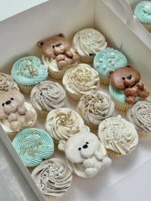 Blue Baby Bear Cupcakes